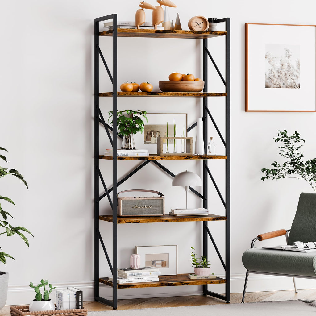 5 Tier Metal Bookshelf K794