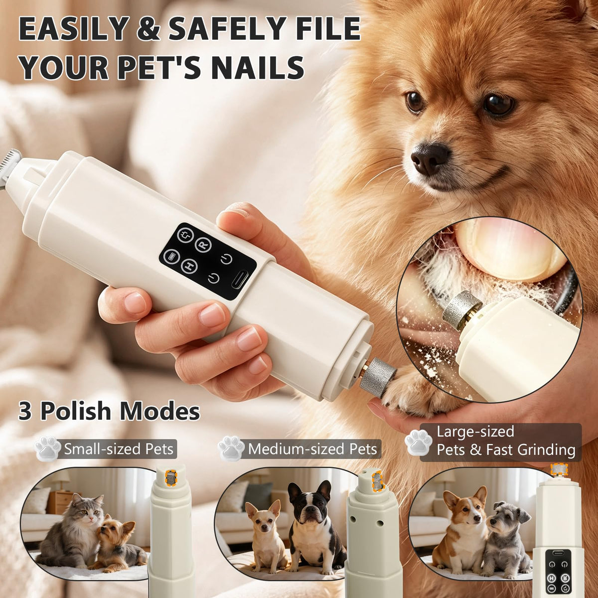 Dog Nail Grinder with Light O470181