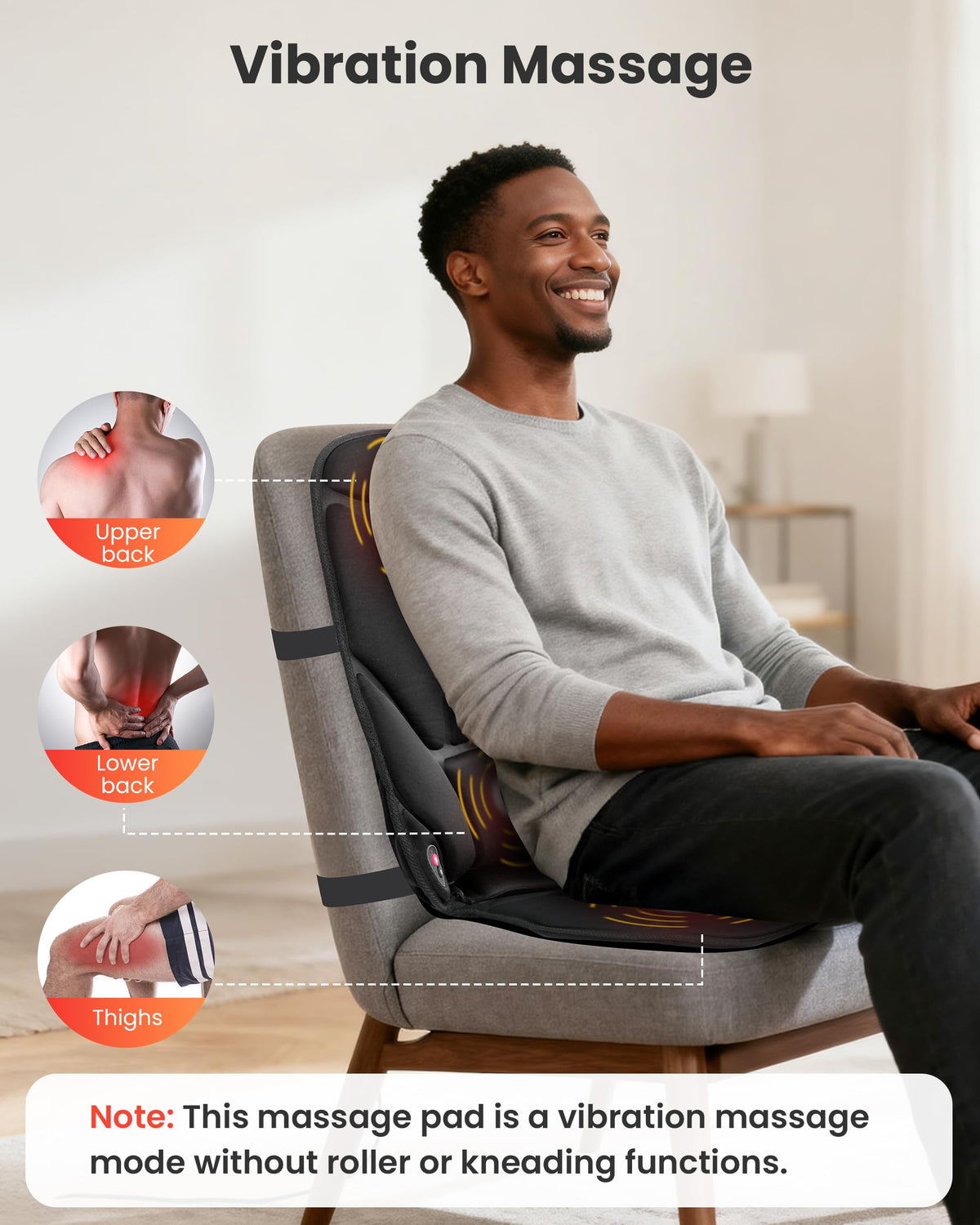 Vibration Back Massager with Heat U121072