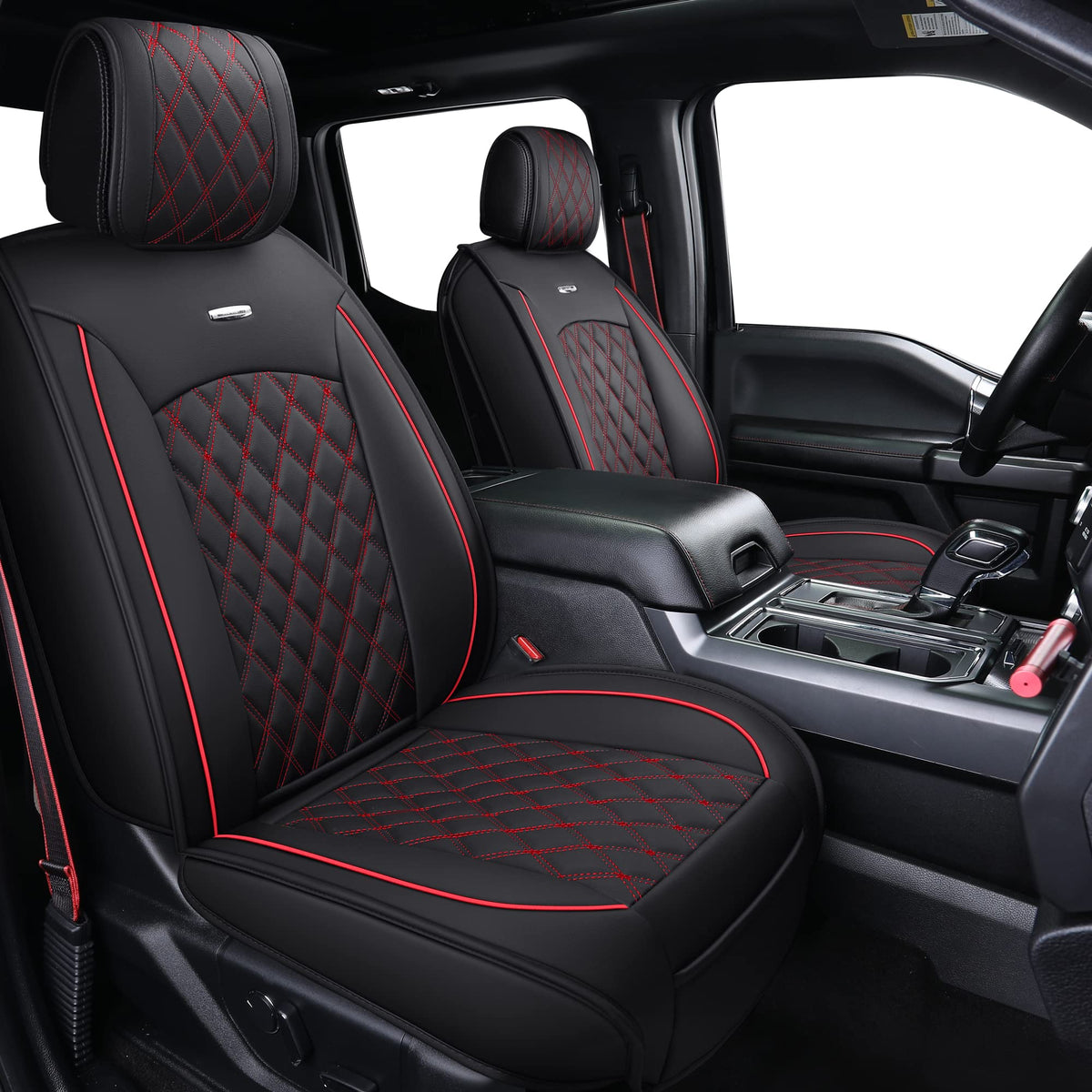 Car Seat Covers Black-Red Y654763