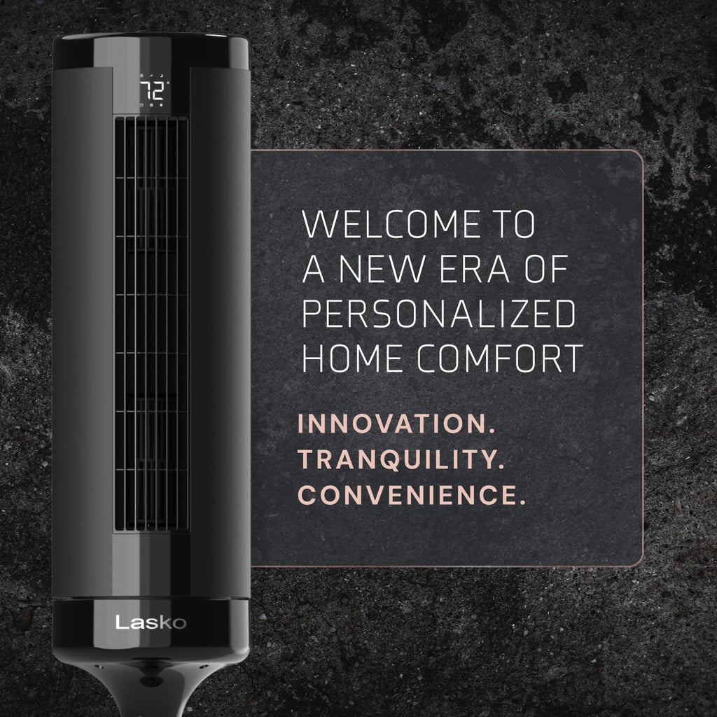 Black Tower Fan with Remote C516