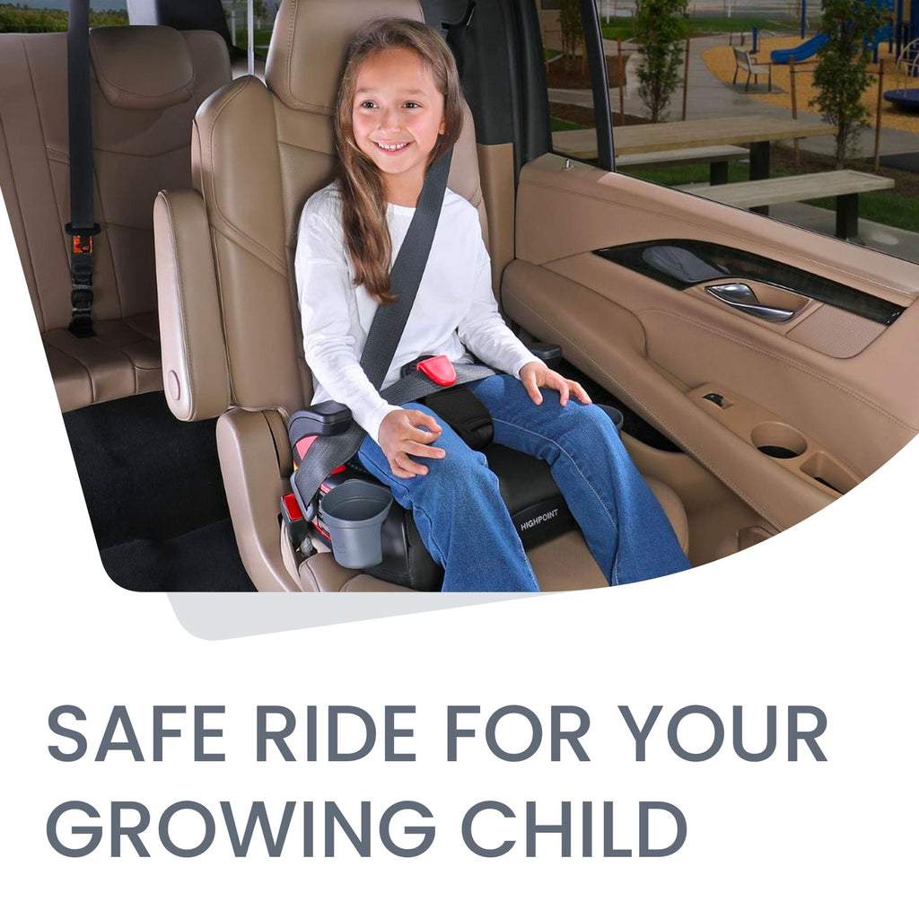 Black Backless Belt-Positioning Booster Seat R36779