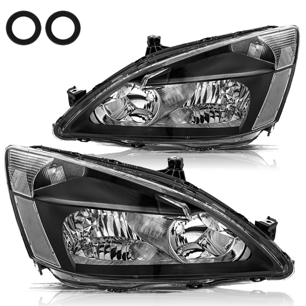 Black Clear Headlight Assembly X7117