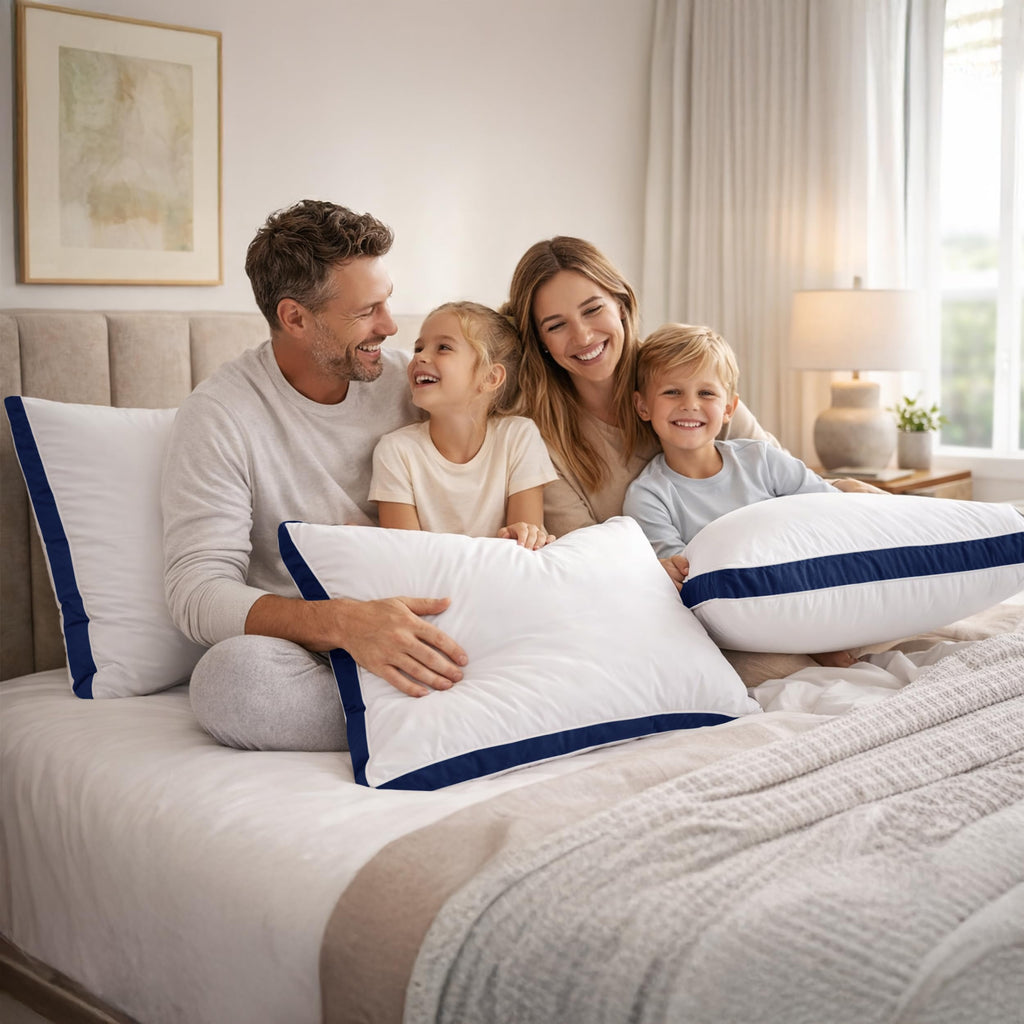 King 2 Pack Down Alternative Gusseted Pillows L8581