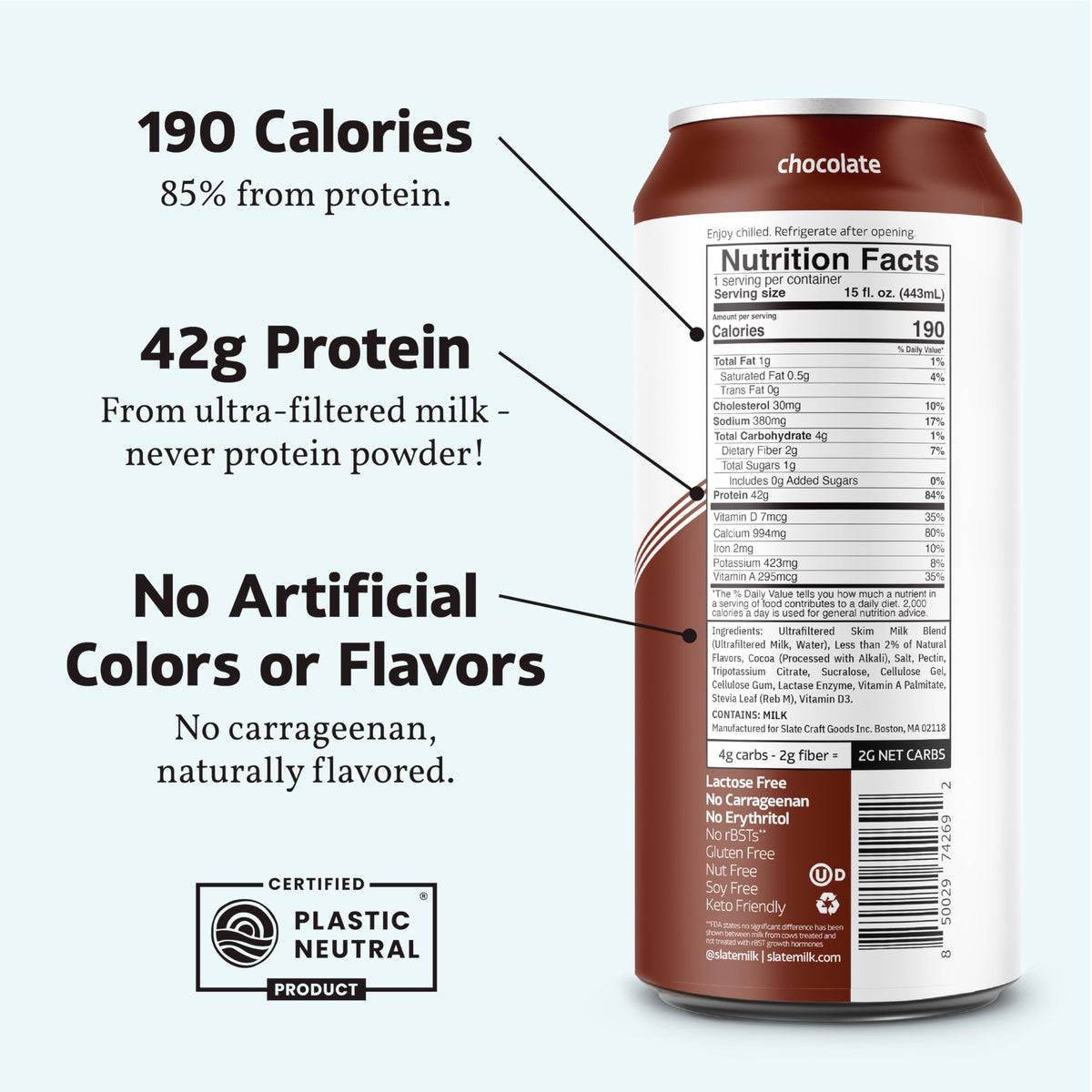 Chocolate Ultra Protein Shake 15 fl oz 12 Cans B5637