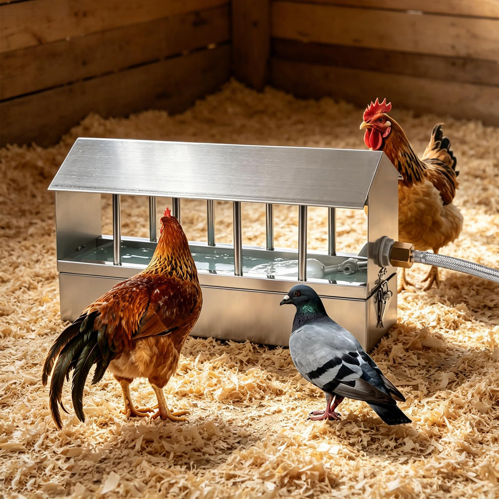 Stainless Steel Automatic Chicken Waterer with Float Valve I961152