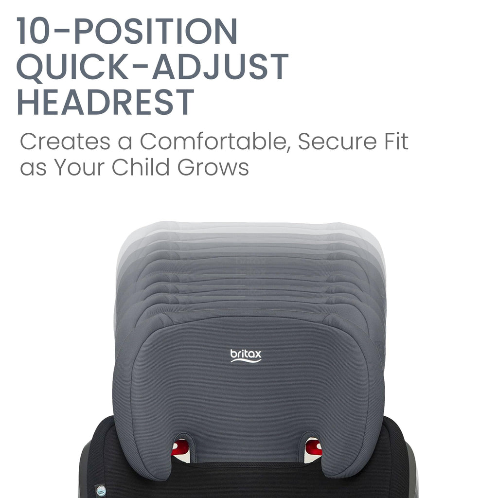 Black Backless Belt-Positioning Booster Seat R36779