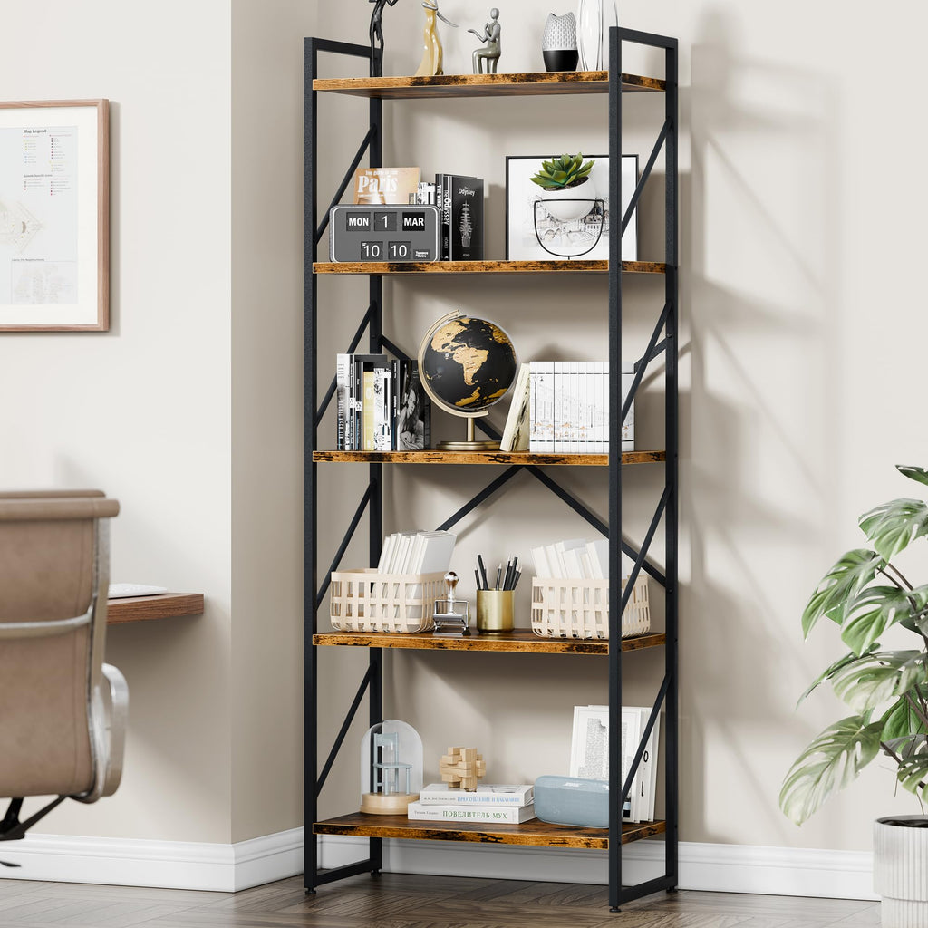 5 Tier Metal Bookshelf K794