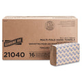 Multifold Paper Hand Towels 1-Ply Kraft 100% Recycled 250 Count 16 Pack H4157