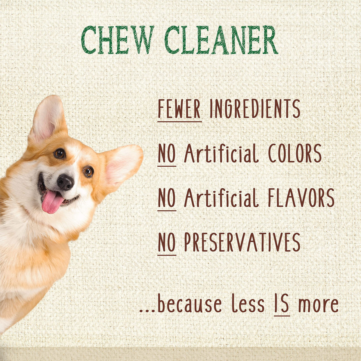 Natural Dog Dental Chews Mini 32 Count C592