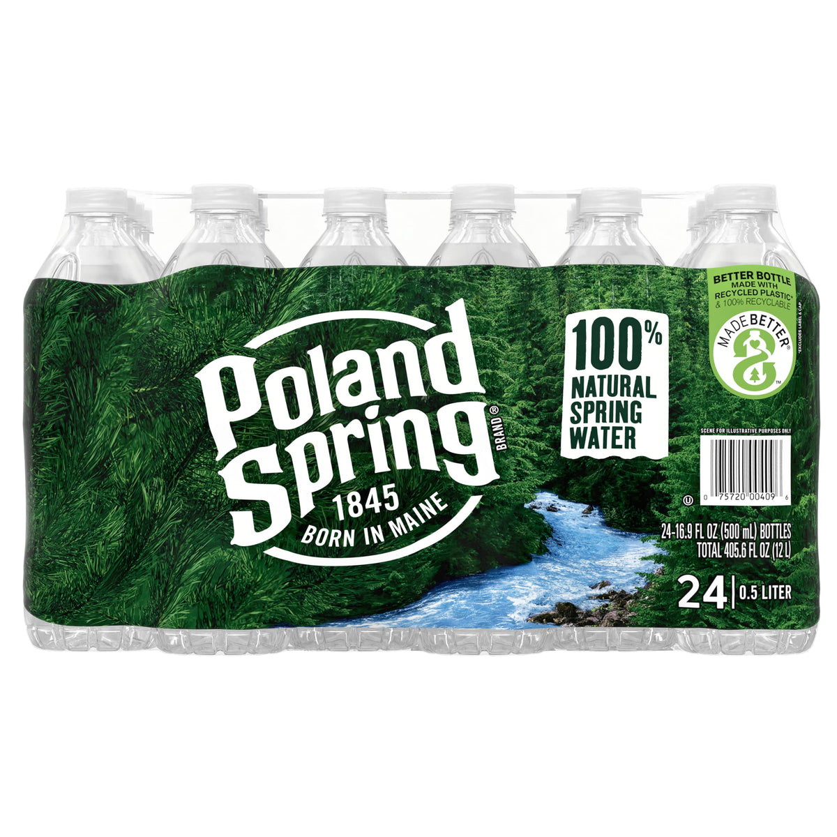 Spring Bottled Water 16.9 Fl Oz 96 Pack P3926